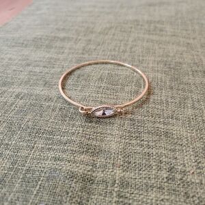 Loft Gold Tone Gem Bangle Bracelet